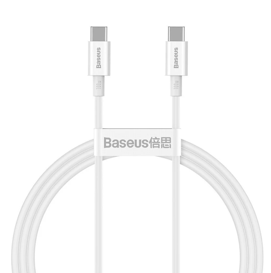 Juhe Baseus Superior CATYS-B02 Type-C to Type-C 100W (1m / valge)