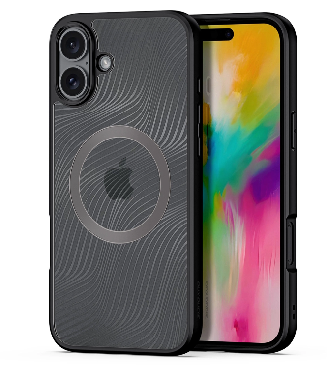 Ümbris Dux Ducis Aimo Mag Apple iPhone 16 Pro (läbipaistev / must)