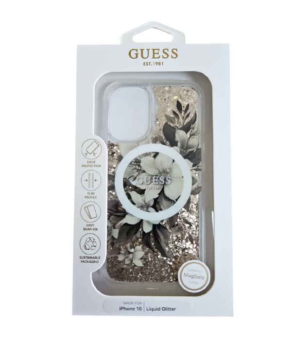 Guess Ümbris GUHMP16SLFMWTE Magsafe iPhone 16