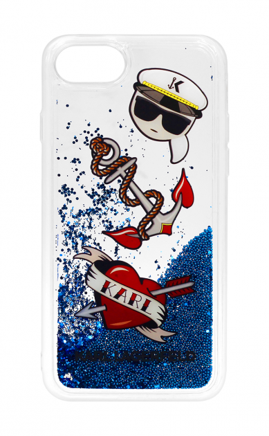 Karl Lagerfeld Ümbris KLHCI8KSG 7/ 8/ SE2020/ SE2022 (sinine glitter)