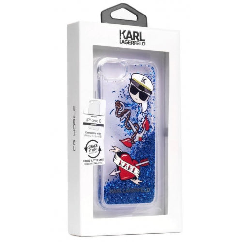 Karl Lagerfeld Ümbris KLHCI8KSG 7/ 8/ SE2020/ SE2022 (sinine glitter)