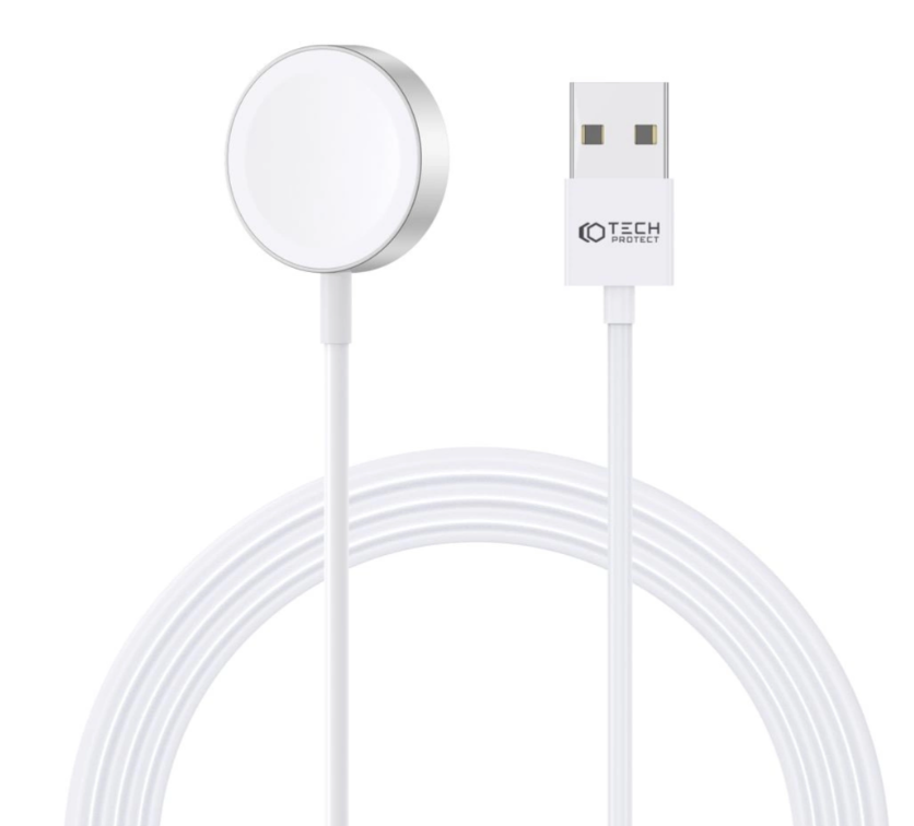 Tech-Protect UltraBoost laadija Apple Watch USB-A 1.2m (valge)