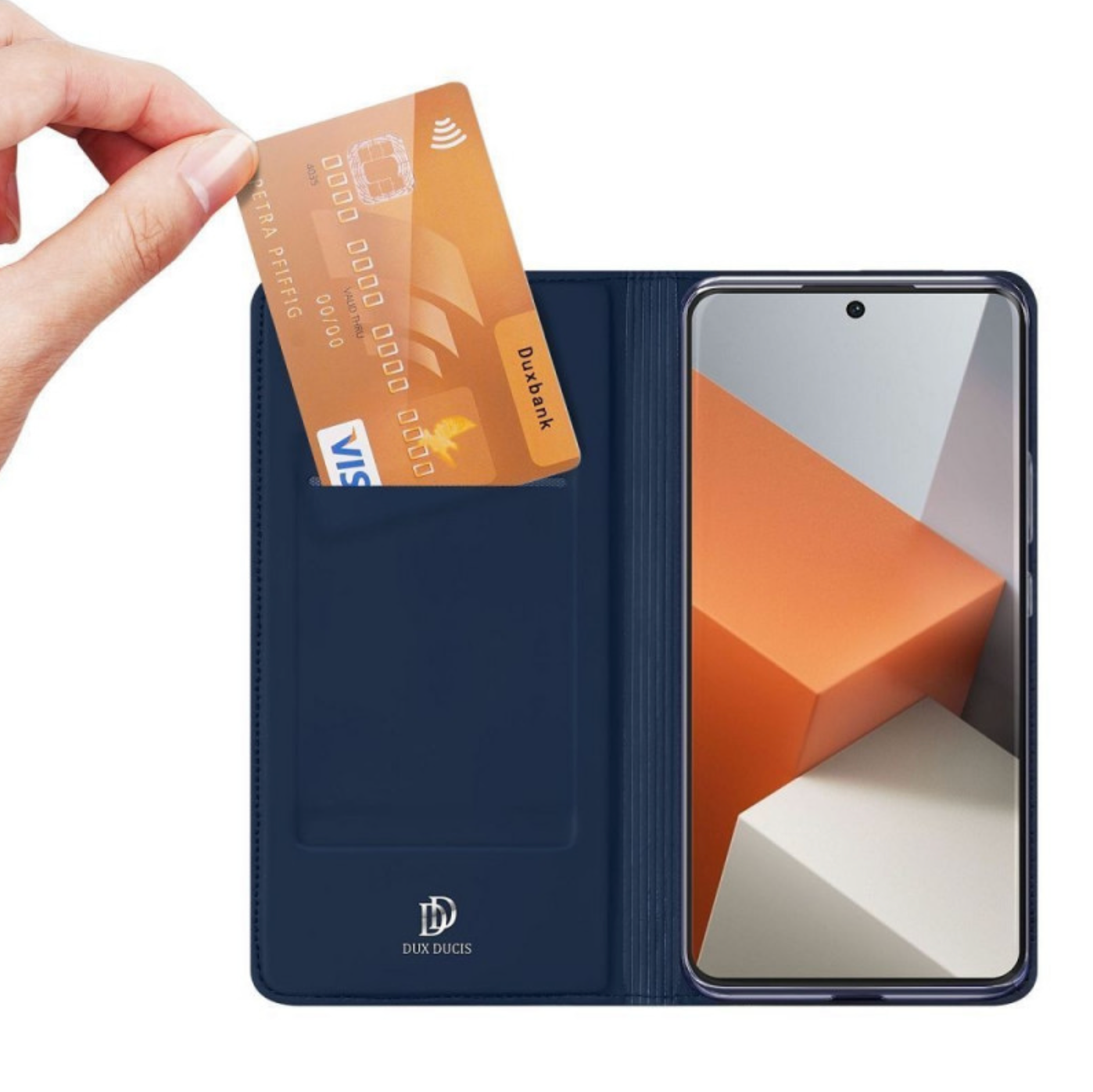 Ümbris kaanega Dux Ducis "Skin Pro" Redmi Note 13 5G (sinine)