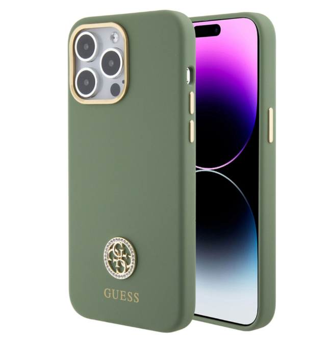 Ümbris Karl Lagerfeld GUHCP15LM4DGPA Metal Logo iPhone 15 Pro (roheline)