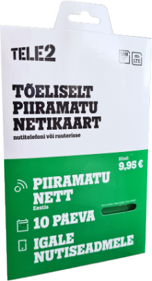 Tõeliselt piiramatu netikaart Tele2