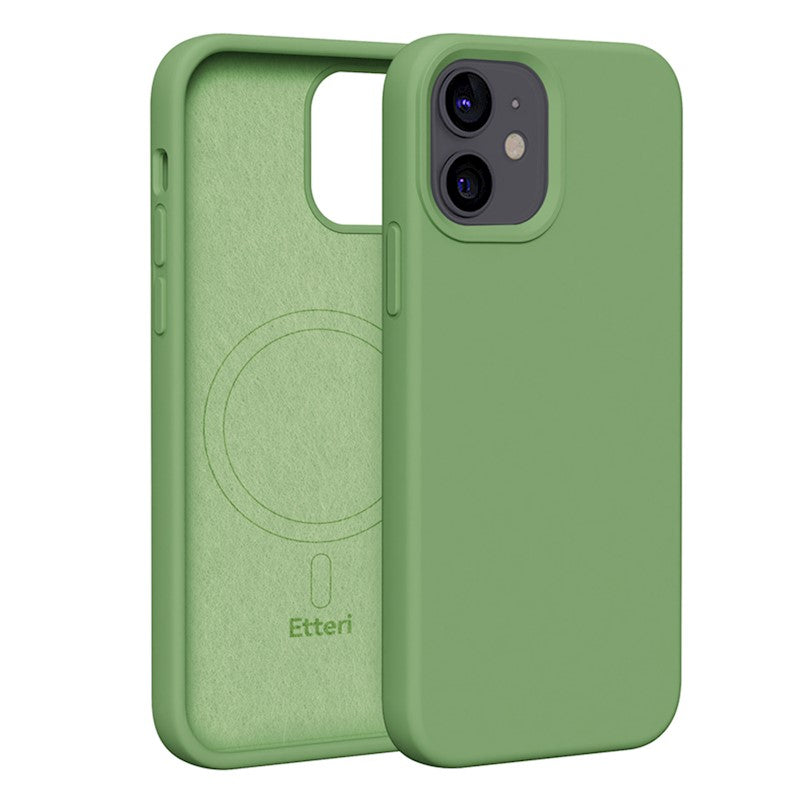 Ümbris Etteri silicone MagSafe iPhone 12 / iPhone 12 Pro (heleroheline)