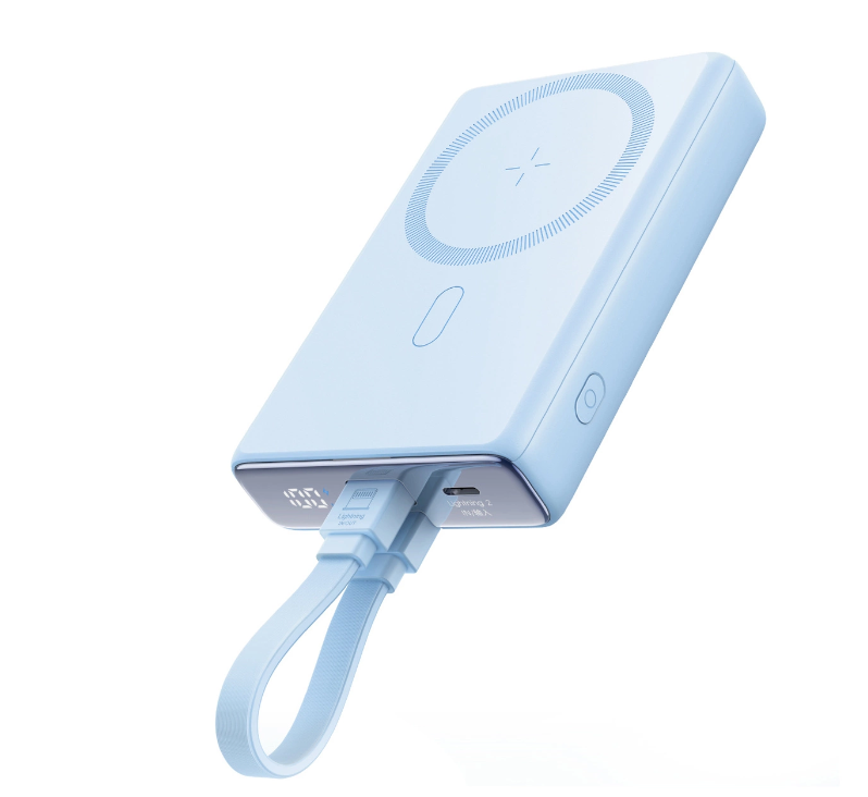 Akupank Joyroom Magsafe JR-PBM01 20W 10000mAh + Lightning juhe (sinine)