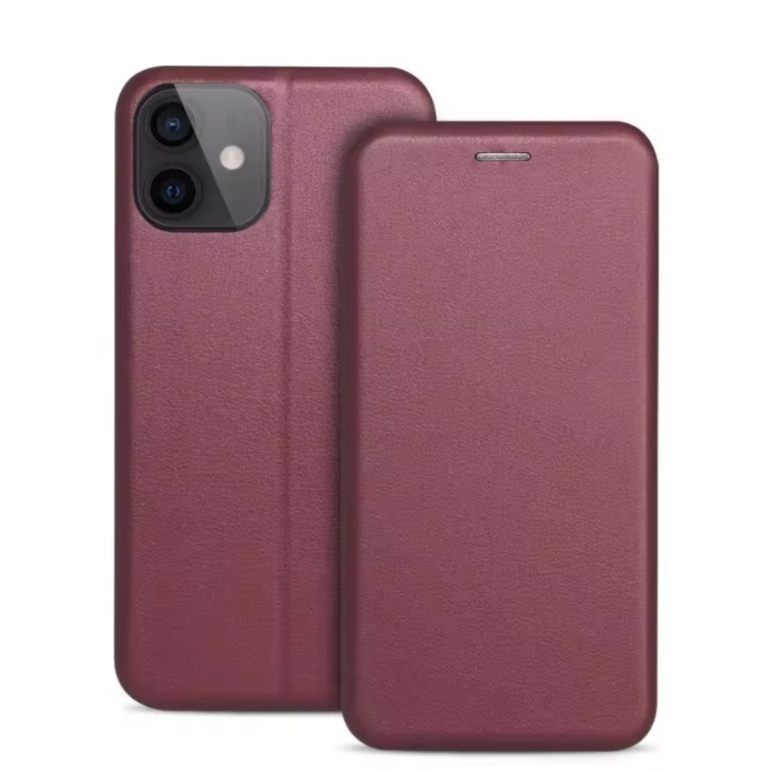 Ümbris kaanega Book Elegance Xiaomi Redmi Note 13 Pro 5G / Poco X6 5G (viinamari)