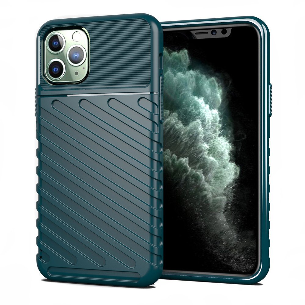 Thunder Rugged Silikoon Ümbris Iphone 11 Pro (roheline)