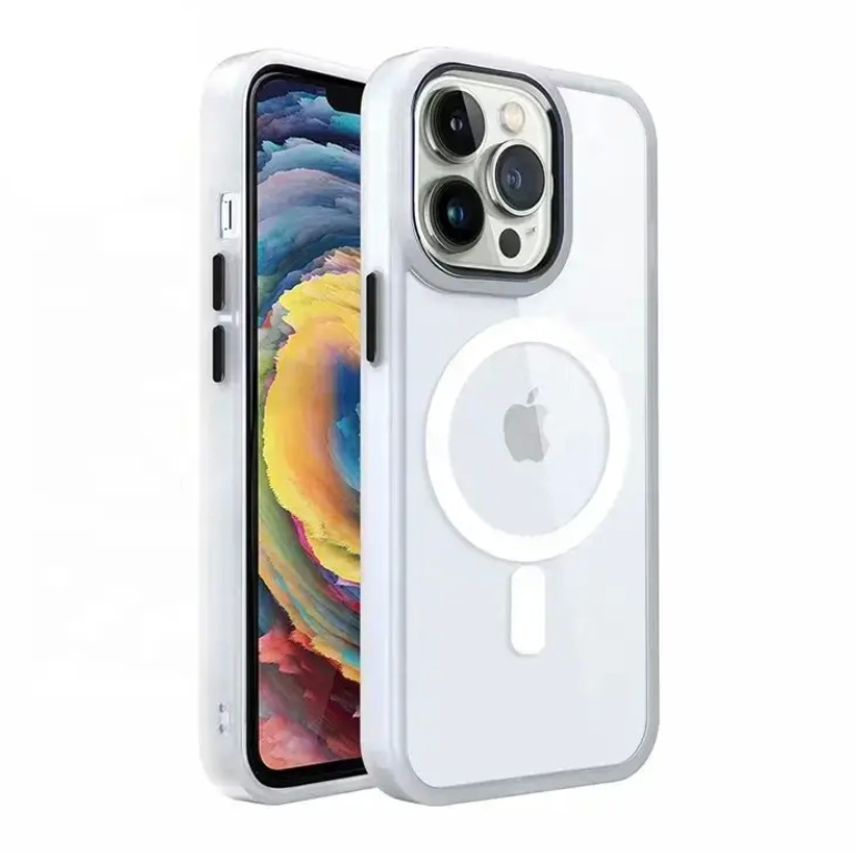 Ümbris Premium Mag Cover iPhone 13 (valge)