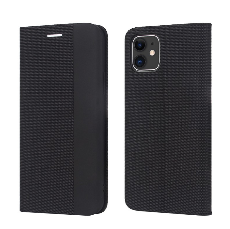 Ümbris kaanega Smart Senso Samsung A165 A16 4G / A166 A16 5G (must)