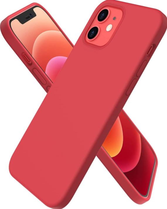 Silikoon Liquid Silicone 1.5mm Apple iPhone 13 mini (punane)