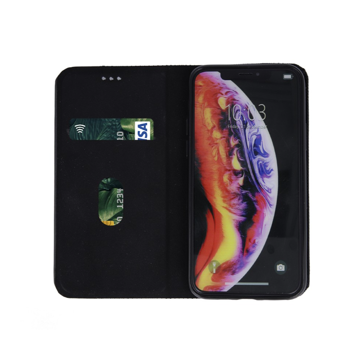 Ümbris kaanega Smart Senso Samsung Galaxy A35 (must)