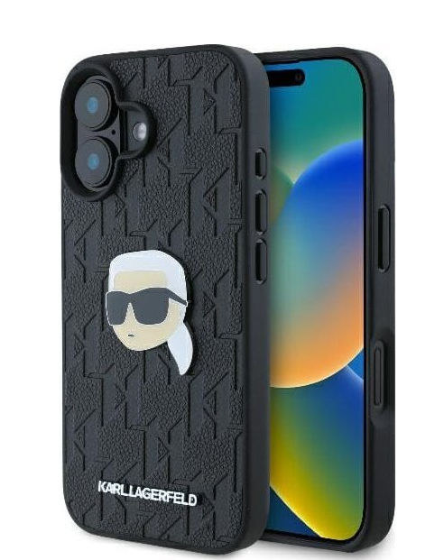 Karl Lagerfeld Ümbris Karl and Choupette Heads KLHCP16SPGKLKIPK iPhone 16 (must)