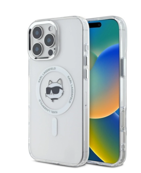 Ümbris Karl Lagerfeld KLHMP16XHLSCHH MagSafe iPhone 16 Pro Max (läbipaistev)
