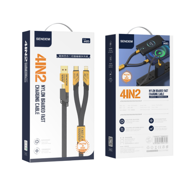 Juhe SENDEM M85 4IN2 27W+65W PD (kollane)