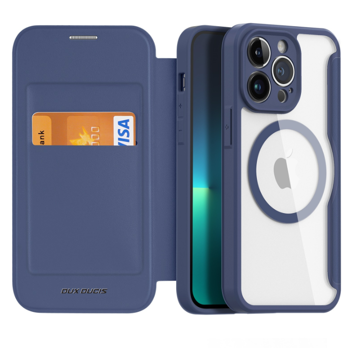 Ümbris kaanega Dux Ducis Skin X Pro Apple iPhone 14 Pro (sinine)