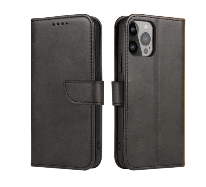 Ümbris kaanega Wallet Case iPhone 15 Plus (must)