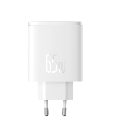 Laadija Baseus Cube Pro USB/2xType-C 65W (valge)