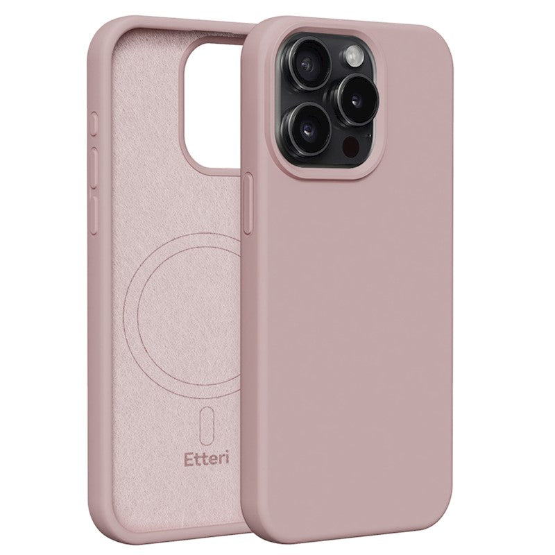 Ümbris Etteri silicone MagSafe iPhone 16 (heleroosa)