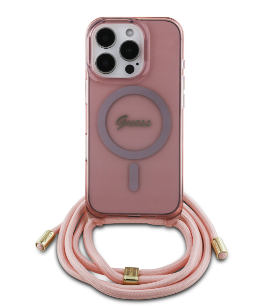 Guess ümbris Magsafe GUHMP16SHCTSGNSP iPhone 16 (roosa)