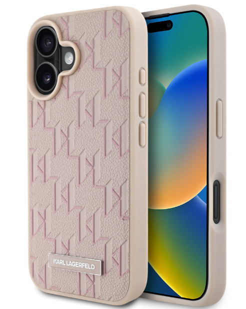 Karl Lagerfeld Ümbris KLHMP16SPKHPORPP MagSafe iPhone 16 (roosa)