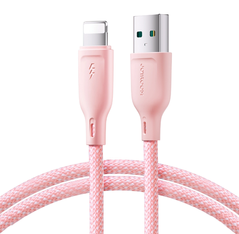 Juhe Joyroom S-A34 USB - Lightning 3A (1m / heleroosa)