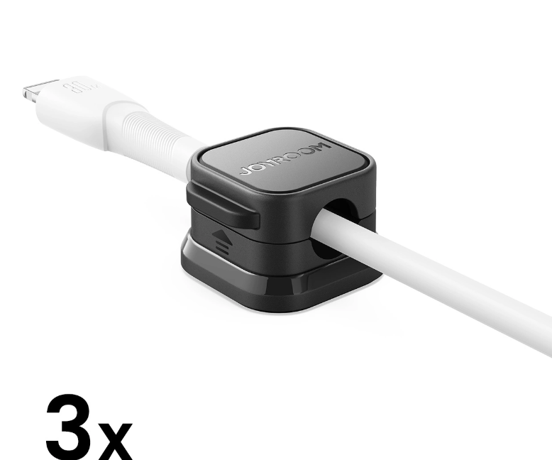 Joyroom JR-ZS368 magnetiline kaablite hoidik 3tk (must)