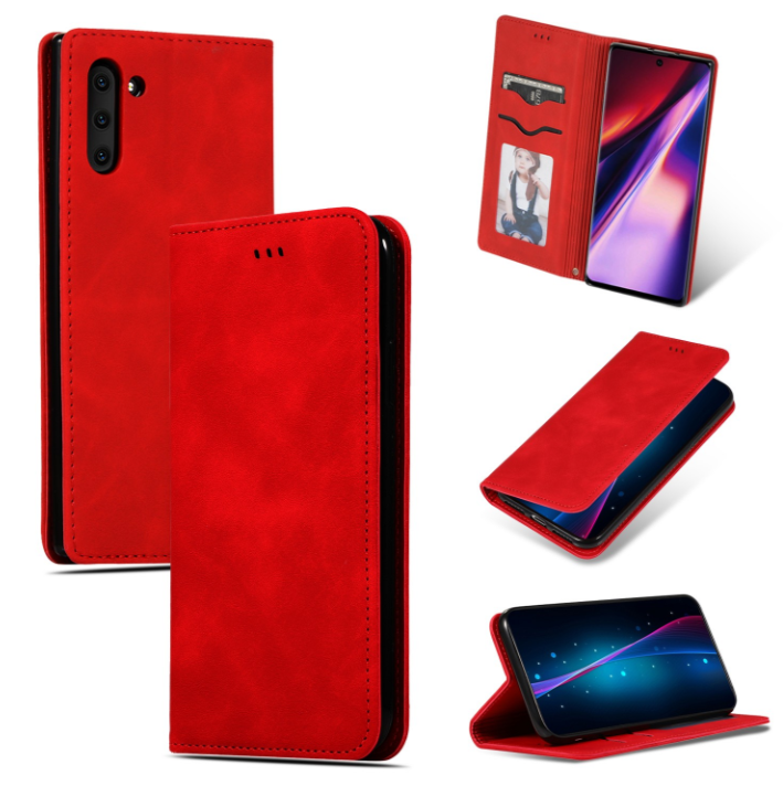 Ümbris kaanega "Business Style" Xiaomi Redmi 13 4G / Redmi 13 5G / Poco M6 4G (punane)
