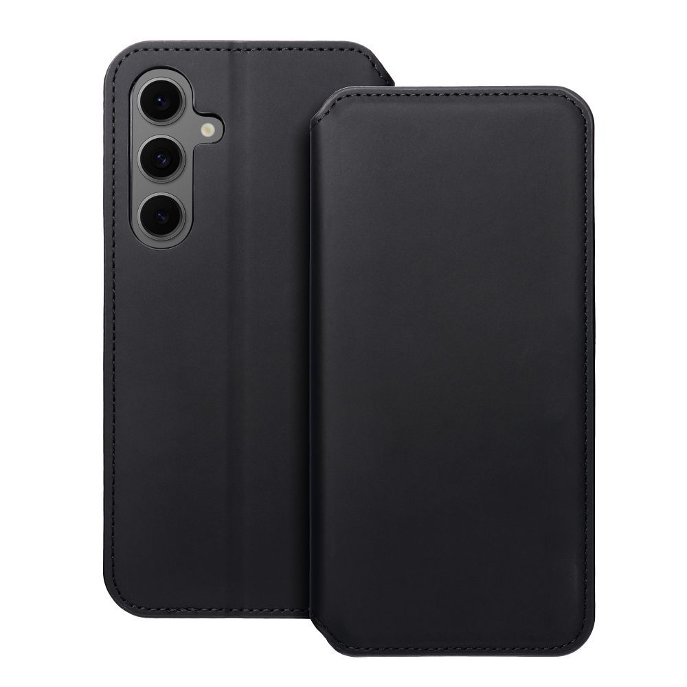 Ümbris kaanega Dual Pocket Samsung S24 FE (must)