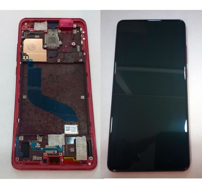 LCD ekraan koos raamiga Xiaomi Mi9T/Mi 9T originaal (punane)
