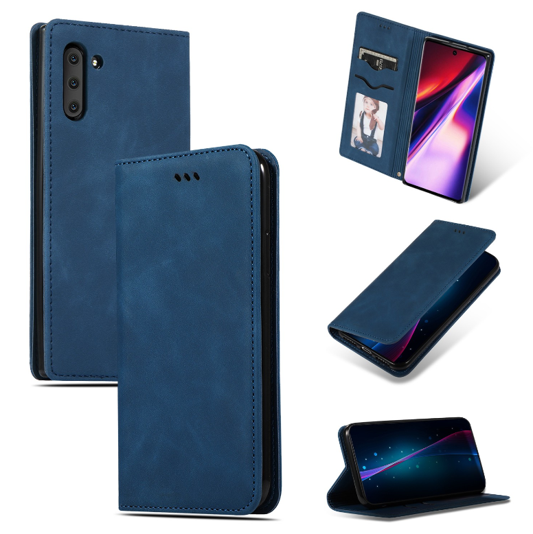 Ümbris kaanega "Business Style" Xiaomi Redmi 13 4G / Redmi 13 5G / Poco M6 4G (sinine)