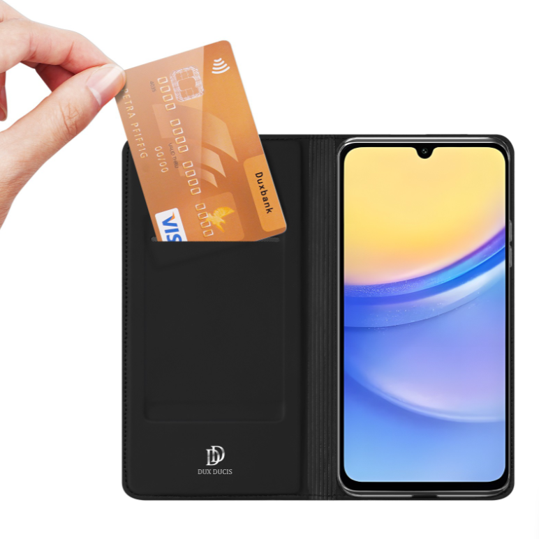 Ümbris kaanega Dux Ducis "Skin Pro" Samsung A165 A16 4G / A166 A16 5G (must)