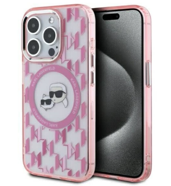 Karl Lagerfeld MagSafe Ümbris KLHMP16LHMCKMHP iPhone 16 Pro (roosa)