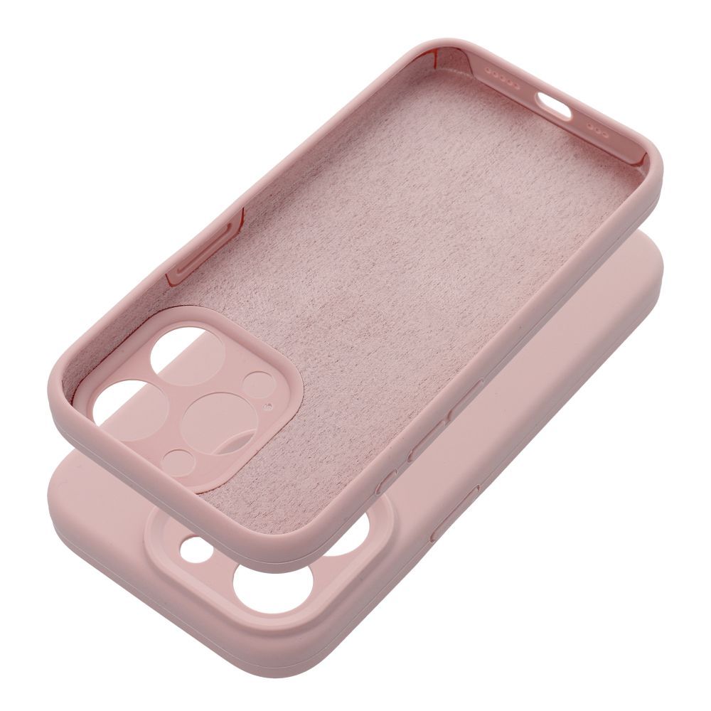 Ümbris Silicone 2mm iPhone 16 Pro Max (heleroosa)