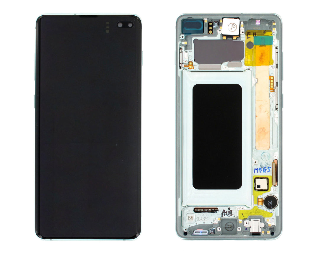 Varuosa Samsung Galaxy S10 Plus ekraan Prism Green (service pack)