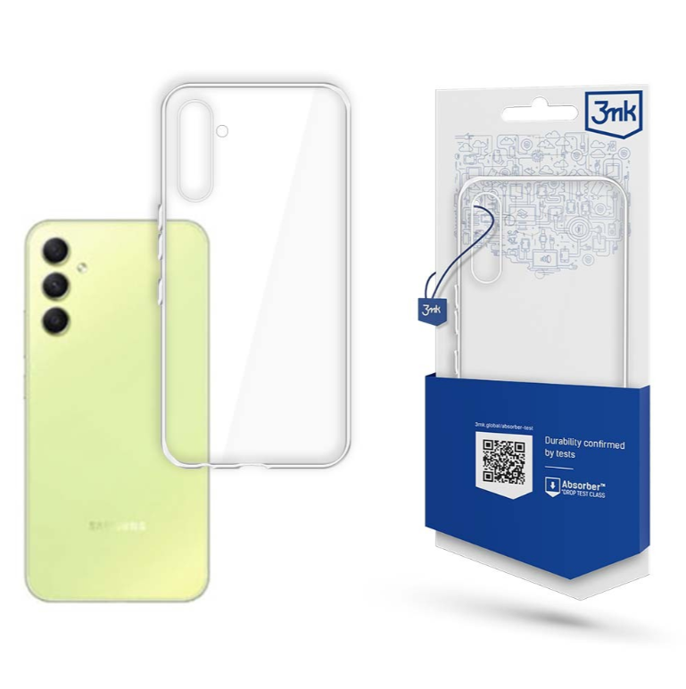 Silikoon 3mk Clear Case 1,2mm Samsung A346 A34 5G (läbipaistev)