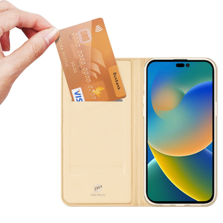 Ümbris kaanega Dux Ducis Skin Pro iPhone 13 Pro Max (kuldne)