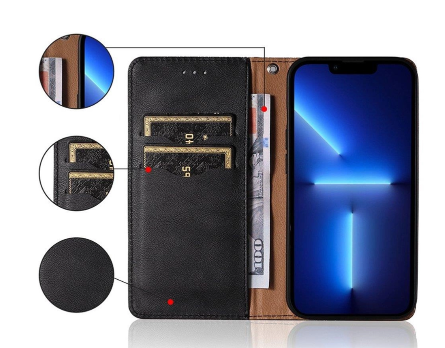 Ümbris kaanega Pouch Wallet Samsung A53 5G (must)