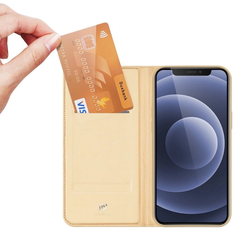 Ümbris kaanega Dux Ducis "Skin Pro" Samsung A22 4G (kuldne)