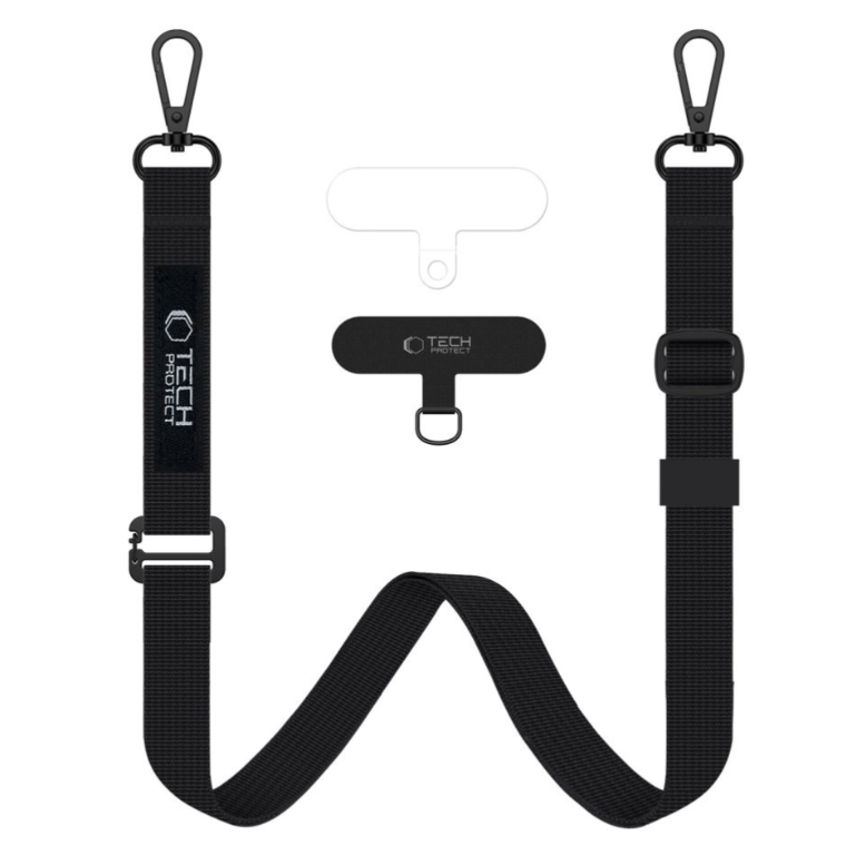 Universaalne Nöör Tech-Protect C65 Telefoniümbristele (must)