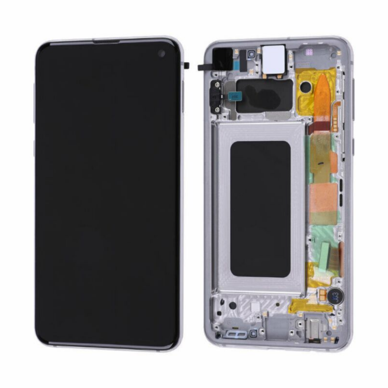 Varuosa LCD ekraan raamiga Samsung Galaxy S10e/G970F originaal Prism Green (Grade A)