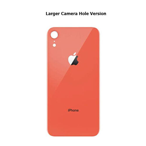 Varuosa iPhone XR tagumine klaas suurema avaga kaamera jaoks (korall)
