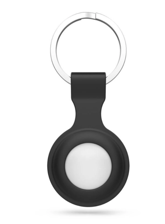 Airtag Tech-Protect silikoonist võtmehoidja (must)