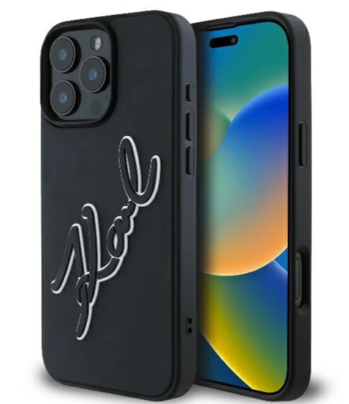 Ümbris Karl Lagerfeld KLHCP16L3DRKSDLK iPhone 16 Pro (must)