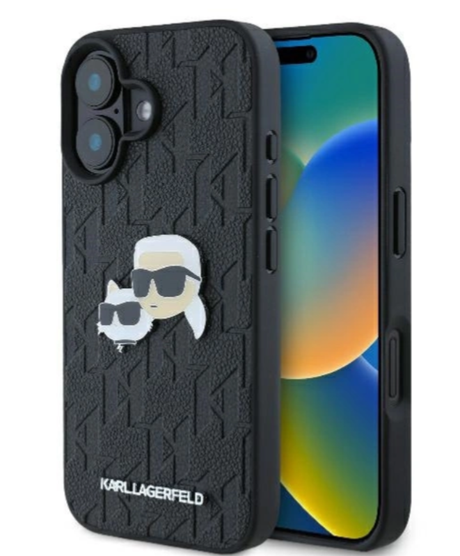 Karl Lagerfeld Ümbris Karl and Choupette Heads KLHCP16MPGKLKCPK iPhone 16 Plus (must)
