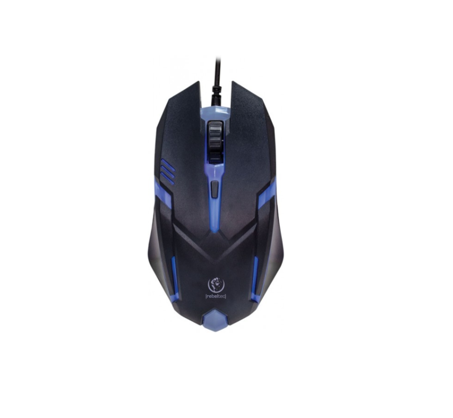 Arvutihiir Rebeltec NEON (must/sinine)