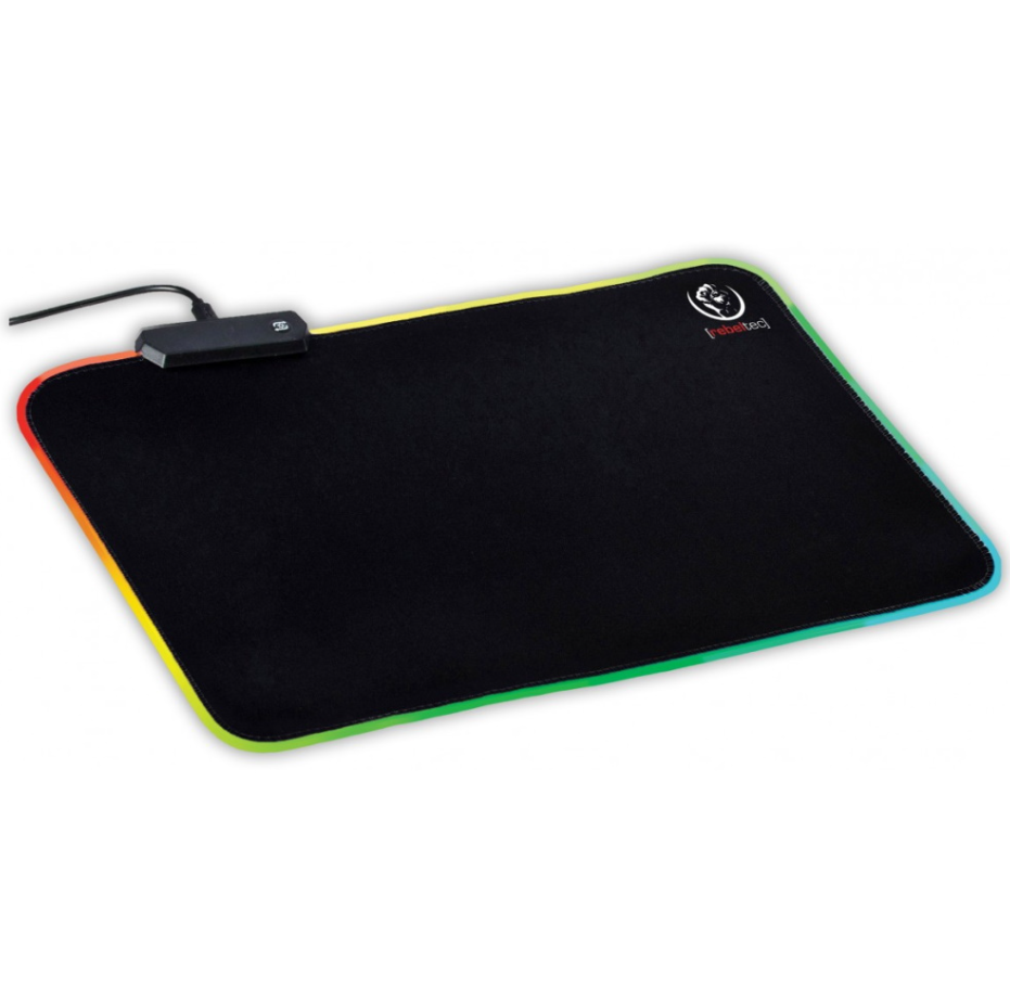 Rebeltec Hiirematt LED SLIDER M (must)