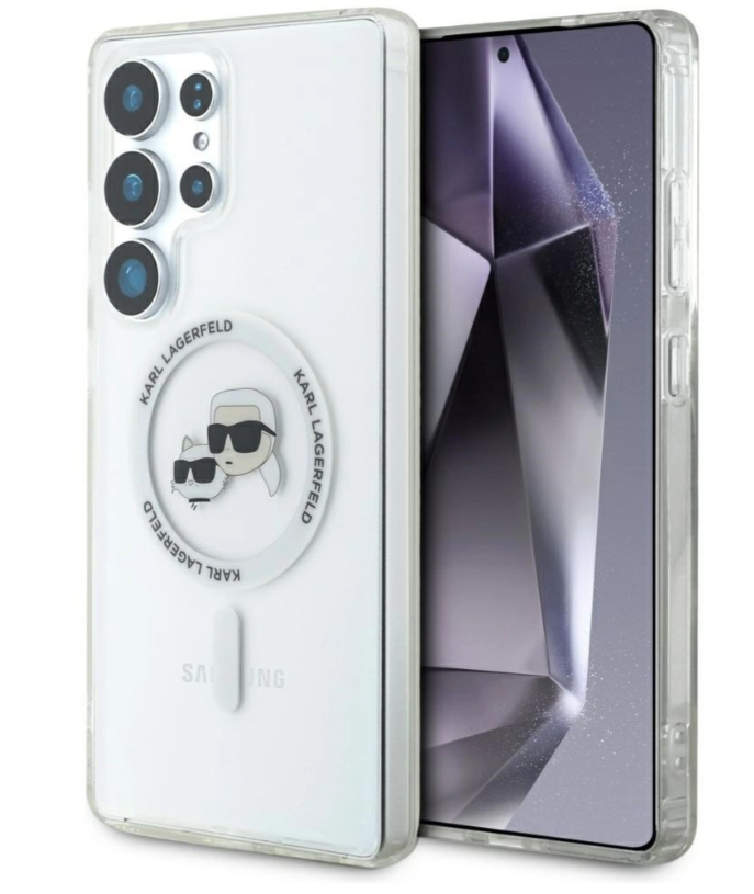 Karl Lagerfeld ümbris Magsafe KLHMS25LHLSKCH Samsung S25 Ultra (läbipaistev)