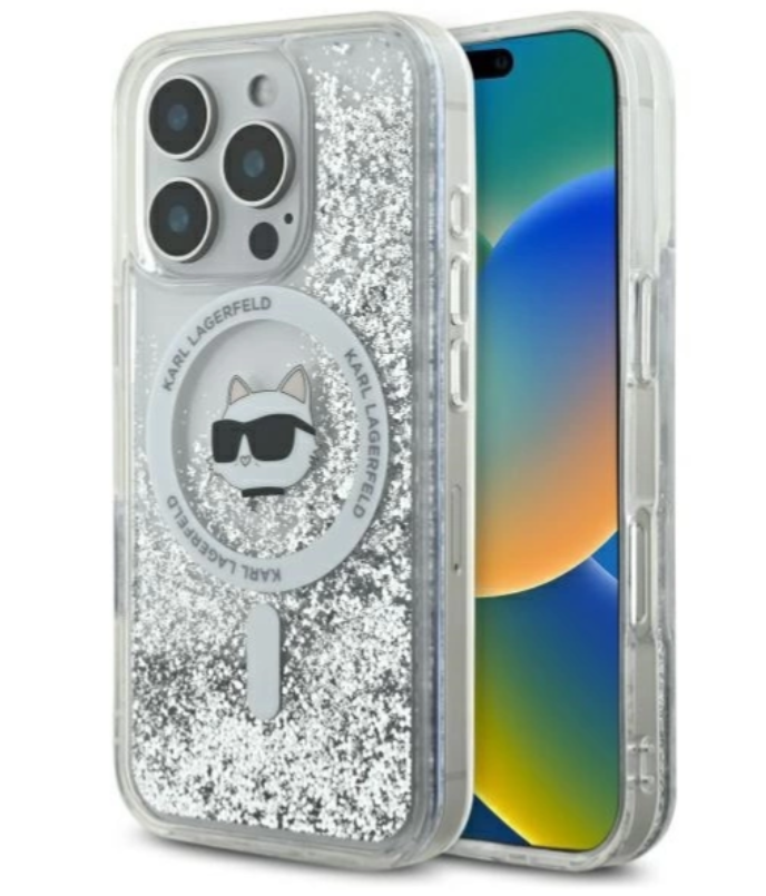 Karl Lagerfeld MagSafe Ümbris KLHMP16LLGCHSGH iPhone 16 Pro (läbipaistev)